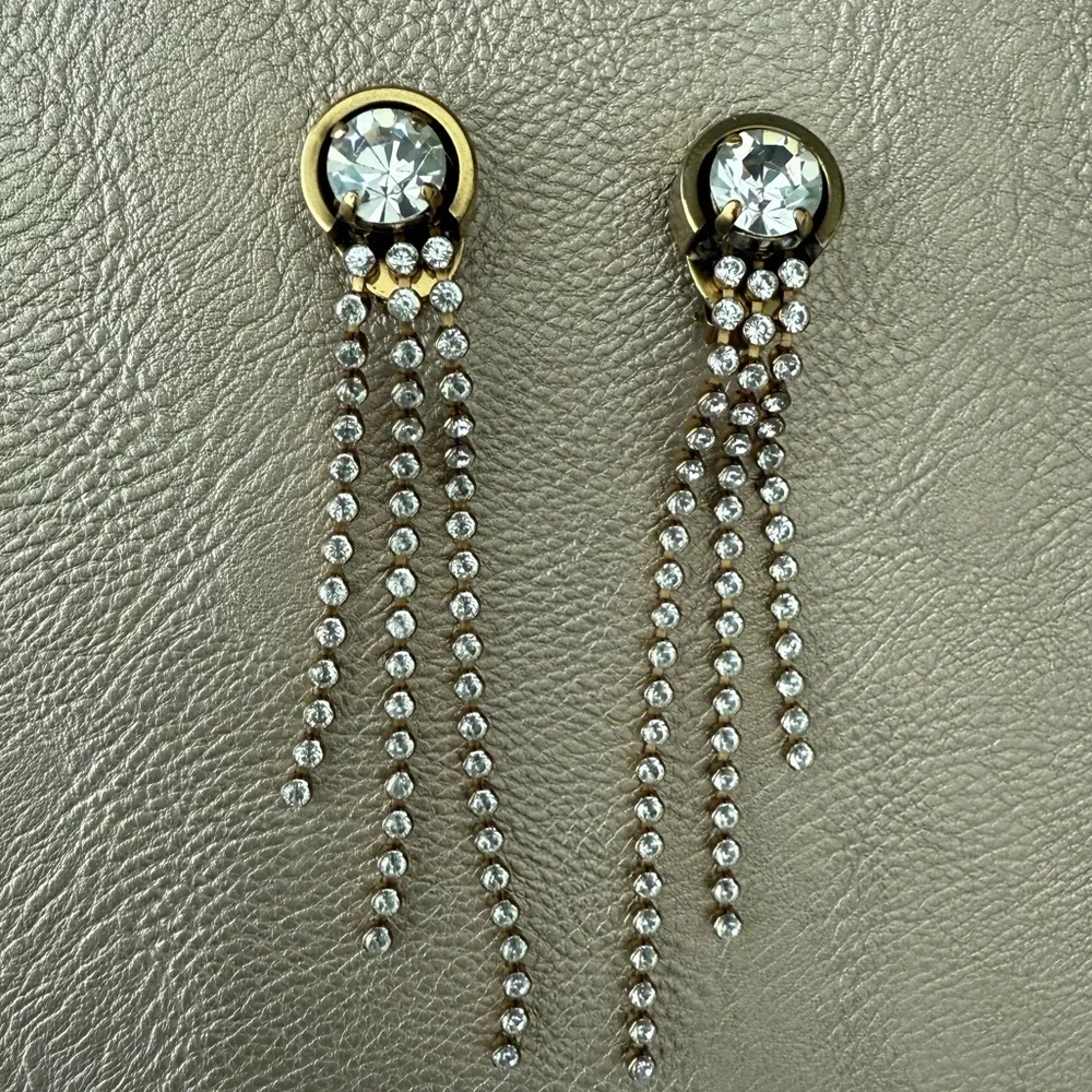 Vintage Ermani Bulatti Clip-On Earring; Art Deco Inspired, 1980 Statement